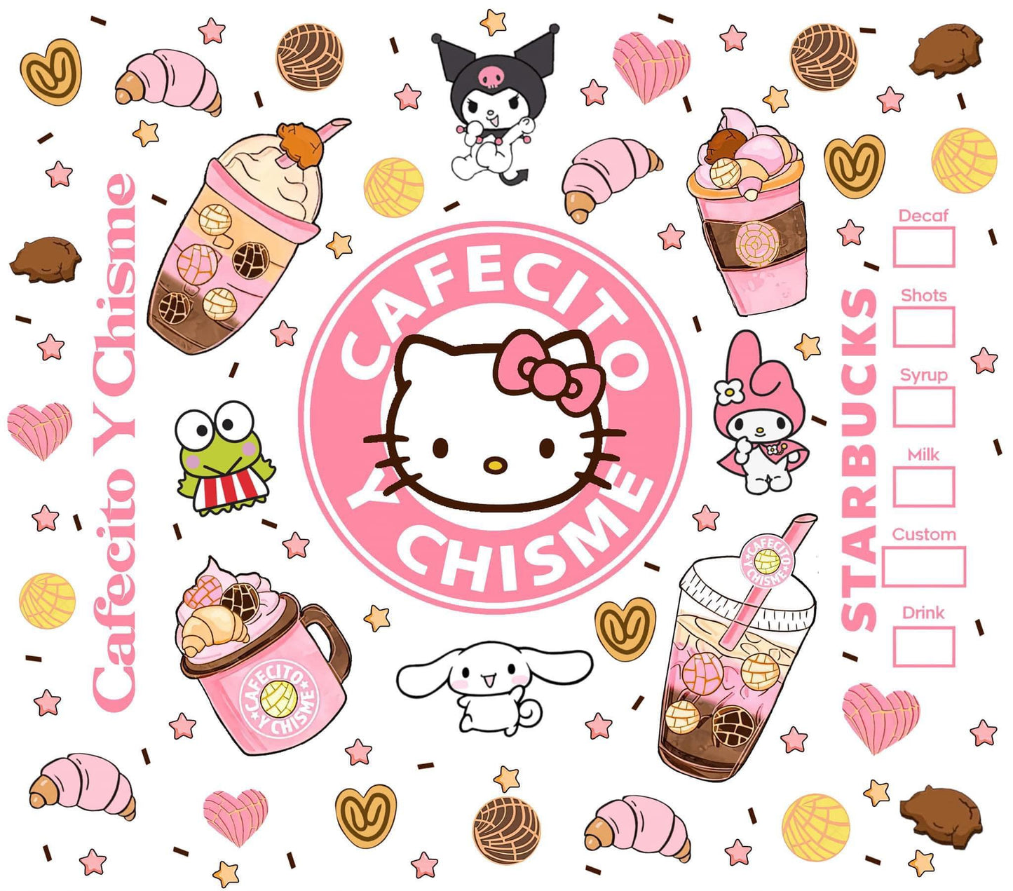 Hello Kitty & friends cafecito y chime tumbler wrap