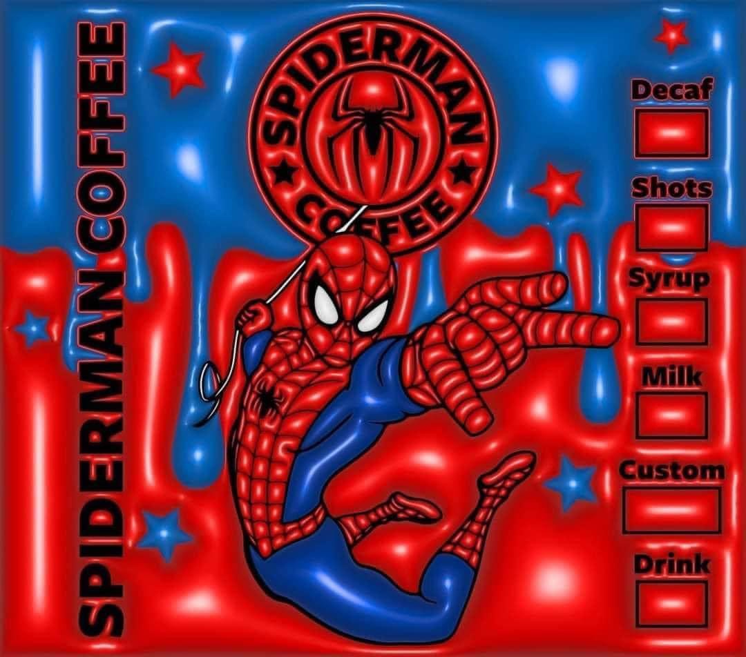 3d Spiderman tumbler wrap