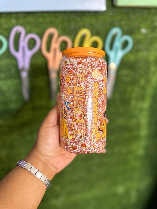 Simba snowglobe glass can