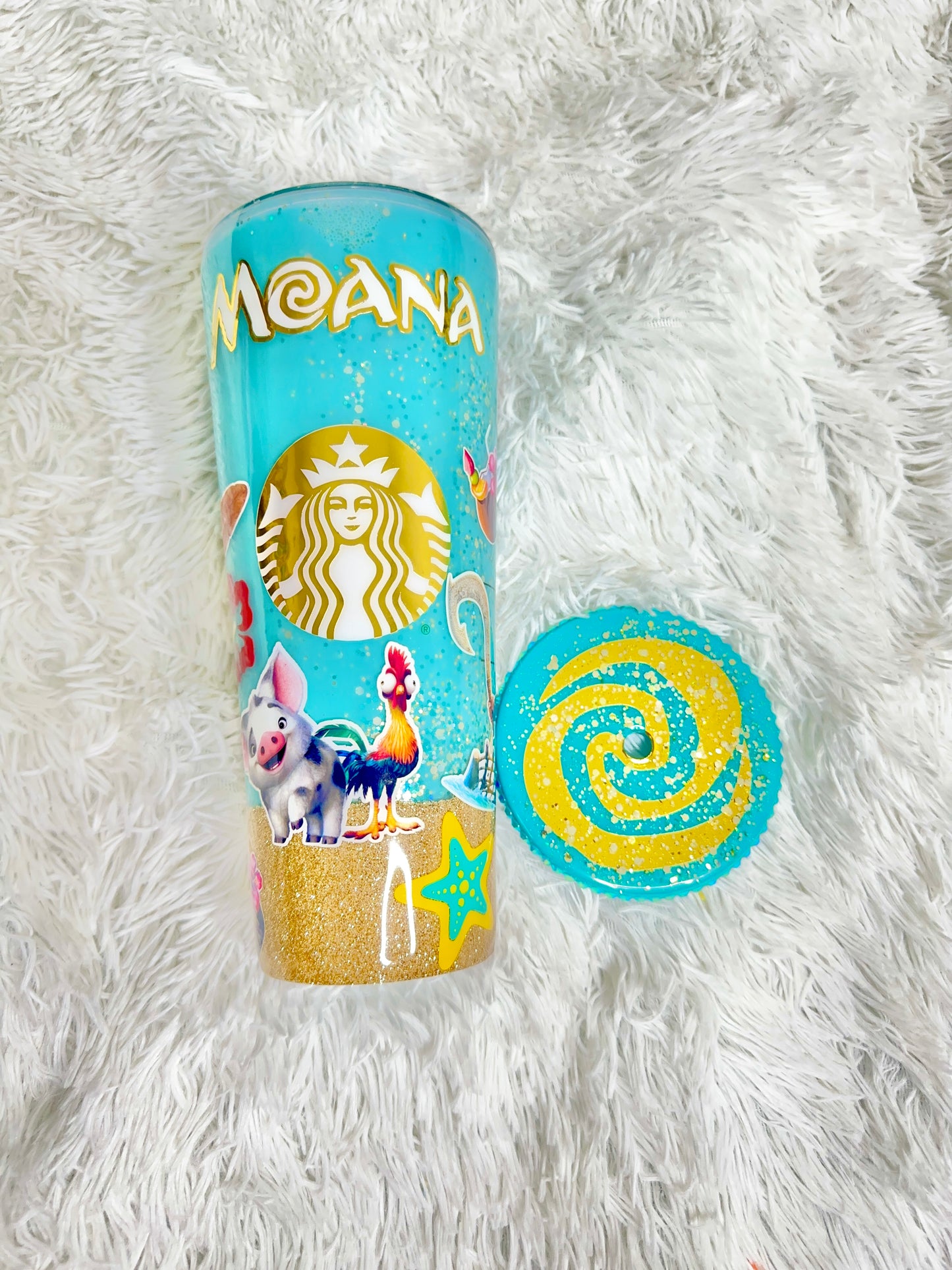 Moana snowglobe Tumbler