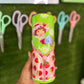 Strawberry shortcake zipper tumbler